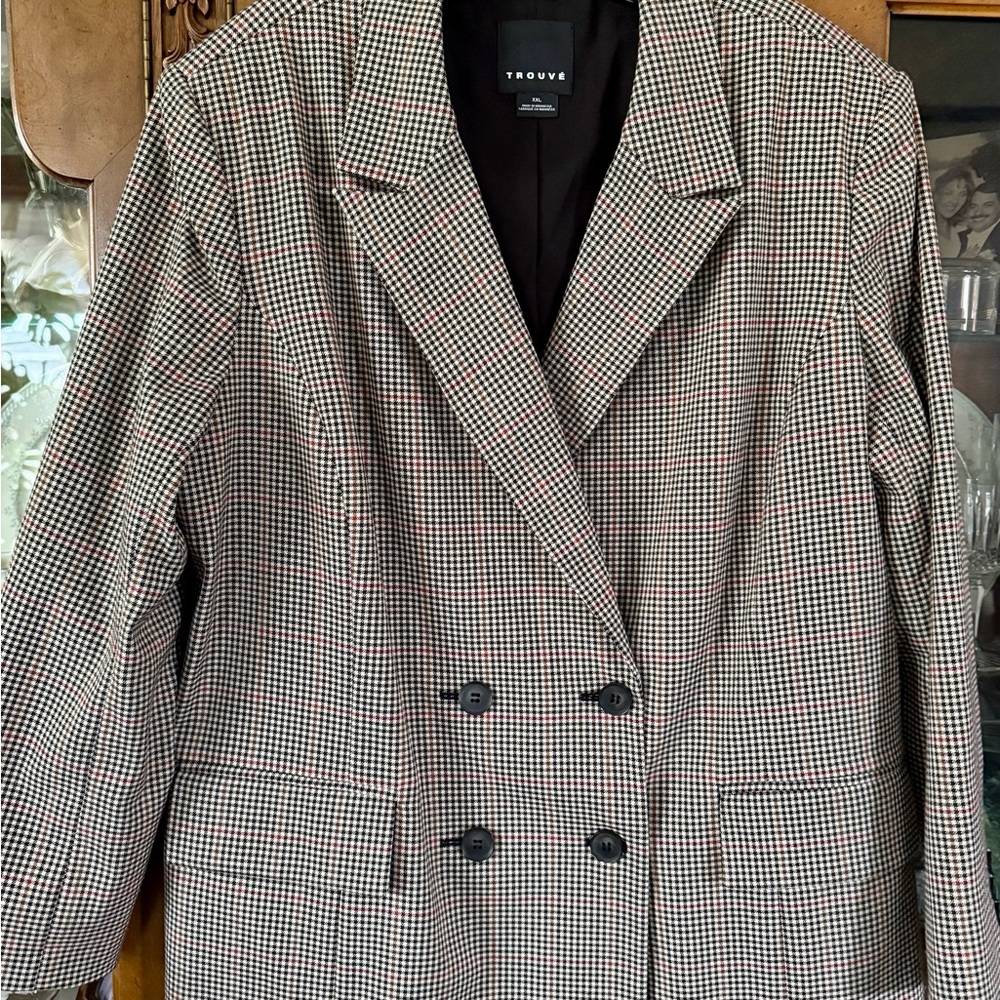 Trouvé Houndstooth Blazer Women’s Size XXL